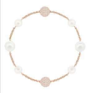 Swarovski Ball and Pearl Bracelet